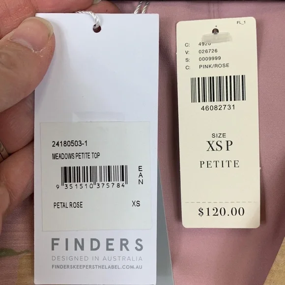 NWT Finders Keepers x Anthropologie petal rose meadows top sz xsp - Picture 4 of 7